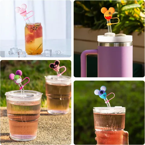 Miniatura 7 de 8 fundas para ratones Stanley Cup, tapa de 0.4 pulgadas de diámetro, compatible con Stanley 20 30 y 40 0z Cup, tapas a prueba de polvo para botella