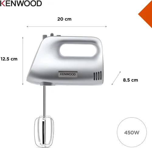 Miniatura 4 de Kenwood HMP30.A0SI QuickMix - Batidora de mano, 450 W, color plateado