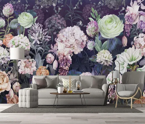 Miniatura 8 de Papel pintado botánico de selva tropical Hojas verdes de planta murales Estética para decorar habitación Sala de estar Fondo de TV Gran mural de B033