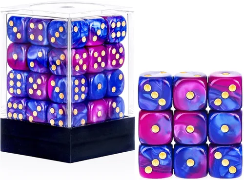 Miniatura 39 de 36 de paquete de dados de 12 mm de 6 caras MINI, juego de dados de patrón de perla, dados estándar de 6 caras para Yahtzee, Bunco o enseñanza