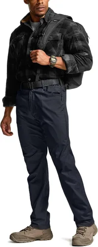 Miniatura 30 de CQR – Pantalones tácticos elásticos tipo cargo para hombre, resistentes al agua, de tela ripstop (antidesgarros), ligeros, ideales para uso diario
