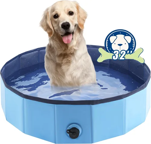 Eooqi Piscina plegable para perros, bañera portátil para mascotas y piscina infantil, bañera plegable para cachorros, perros pequeños, medianos y