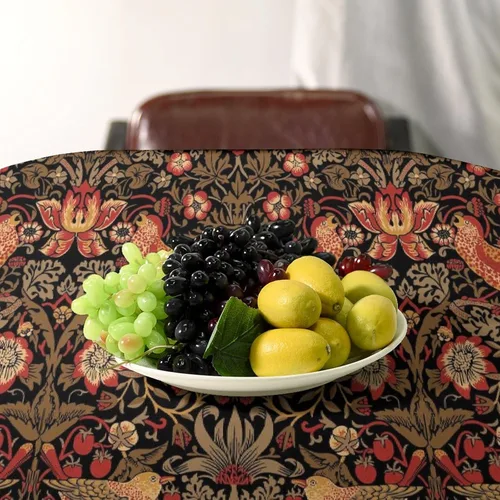 Miniatura 103 de Mantel Floral Retro de Pájaros, Diseño Original Bohemio William Morris Estampado Cubierta de Mesa para Hogar Picnic Fiesta Comedor Cocina William
