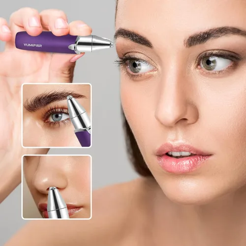 Miniatura 4 de Recortador facial de cejas, depilación facial para mujeres, afeitadora facial suave e indolora, afeitadora de cejas para mujeres, removedor de vello