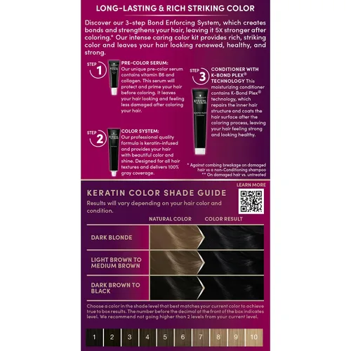 Miniatura 6 de Schwarzkopf con queratina color para el cabello Negro Onyx