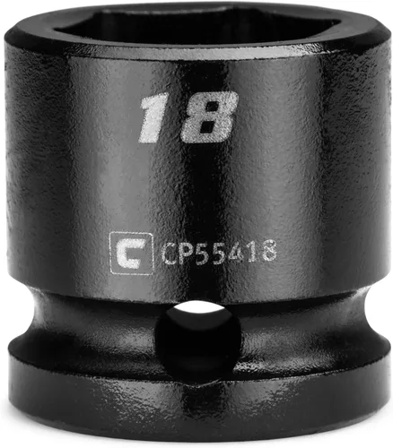 Miniatura 28 de Capri Tools - Llave de vaso de impacto corto de 27 mm, 1/2 pulg. de conducción, 6 puntos, métrica