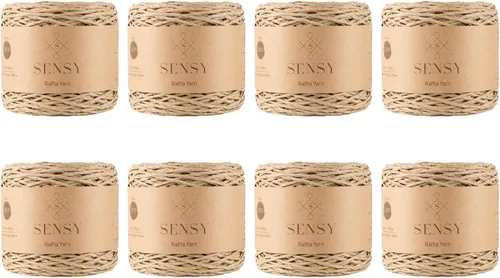 Miniatura 35 de Sensy Premium - Hilo de rafia multicolor (185 yardas, 100% papel, 400)