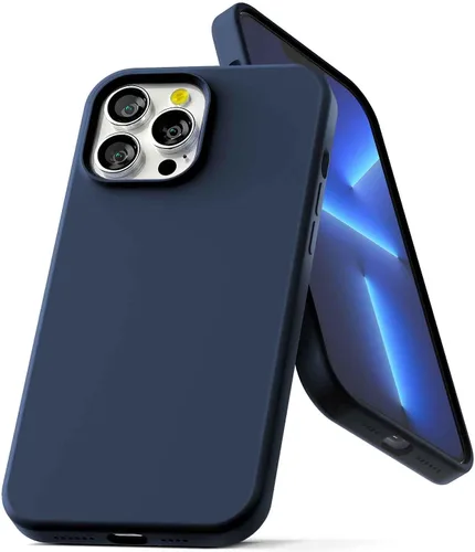 Miniatura 9 de GOOSPERY Funda de silicona líquida compatible con iPhone 13 Pro Max, protección de cuerpo completo, suave al tacto, a prueba de golpes, con forro