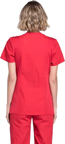 Miniatura 2 de Cherokee Women's Workwear Originals Mock Wrap Scrubs Shirt