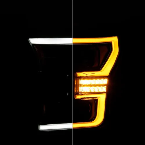 Miniatura 4 de ANZO USA FAROS DE INTERRUPTOR LED COMPLETO FORD F-150 15-17 NEGRO AMBER