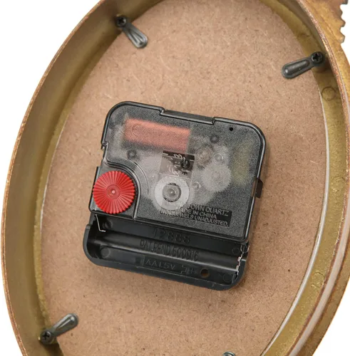 Miniatura 9 de NIKKY HOME Reloj de mesa dorado silencioso sin tictac, pequeño estante de escritorio, funciona con pilas, decoración clásica del hogar