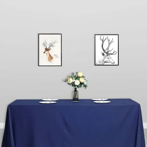 Miniatura 88 de Efavormart - 5 manteles rectangulares de poliéster blanco de 60 x 102 pulgadas, para banquetes, bodas, fiestas, restaurantes