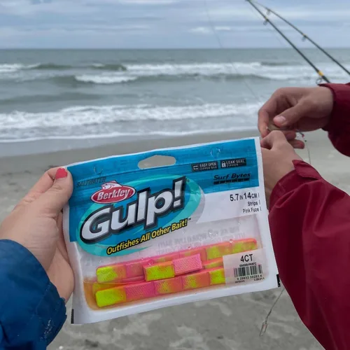 Miniatura 8 de Berkley Gulp! Surf Bytes Tiras Pesca Cebo Suave Chartreuse