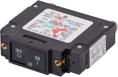 Blue Sea Systems 7458 Disyuntor C-Series Flat Rocker 30A AC UL489