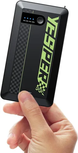YESPER Arrancador portátil, Arrancador de motocicleta de pico de 1500A, Caja de arranque para arrancador portátil de auto, Paquete de refuerzo
