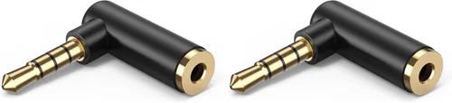 Miniatura 11 de CableCreation Paquete de 3 adaptadores divisor de auriculares, adaptador auxiliar estéreo en Y, adaptador divisor de conector en Y, macho de 0.138