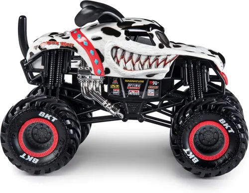 Miniatura 3 de Monster Jam, Camión monstruo dálmata oficial Monster Mutt, vehículo fundido a presión, escala 1:24 Monster Mutt V2