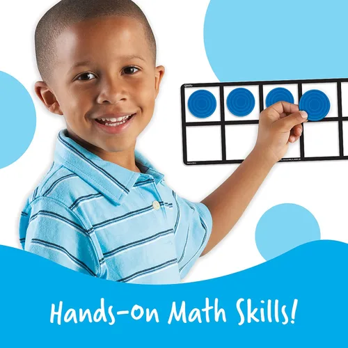 Miniatura 2 de Learning Resources Juego de diez marcos magnéticos gigantes, manipuladores matemáticos, suministros para profesores, regreso a clases, a partir de 5