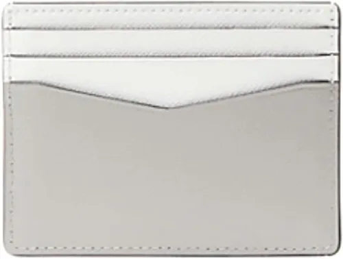 Miniatura 2 de Kate Spade Staci - Tarjetero delgado con bloques de color, color gris Nimbus, Nimbus gris