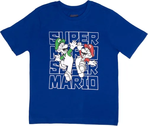 Miniatura 4 de Nintendo Super Mario - Paquete de 2 sudaderas con capucha y camiseta para niños Super Mario con capucha