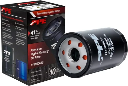 Miniatura 5 de PPE - Filtro de aceite de alta eficiencia premium 114000650 compatible con GM 3.0L Silverado 1500 2019-2021+ (reemplaza AC Delco PF66)