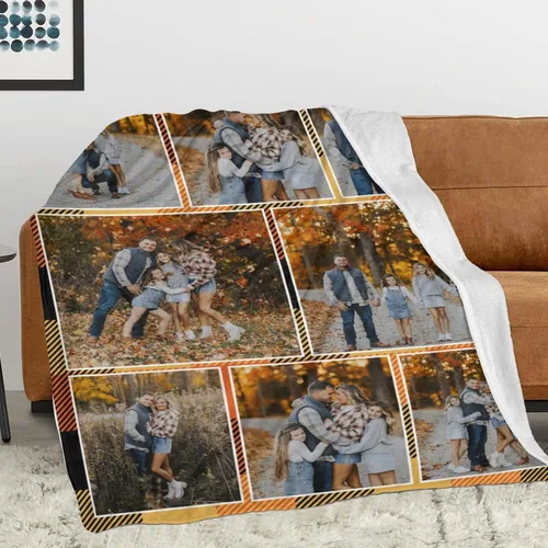 Miniatura 2 de Manta personalizada con foto, mantas de pollo personalizadas para niña, regalo de niño, manta familiar personalizada de franela polar con foto