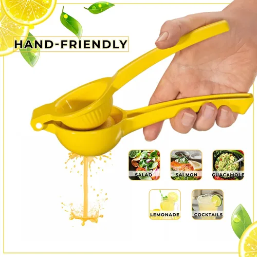Miniatura 2 de Exprimidor de limón, extractor de jugo de naranja, exprimidor de mano resistente, exprimidor de prensa de lima, atrapador de semillas, exprimidor