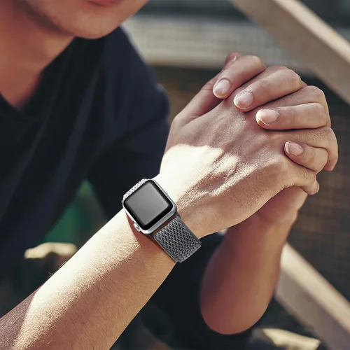 Miniatura 5 de Lerobo 6 Pack de Correas Trenzadas Compatibles con Apple Watch de 1.73, 1.77, 1.65, 1.93, 1.81, 1.61, 1.57 y 1.49 Pulgadas, Correas Deportivas