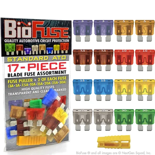 Miniatura 9 de Paquete surtido de 18 fusibles para automóvil de perfil bajo Mini ATT (juego de 18 fusibles LP-Mini Blade + extractor de fusibles) 2A 3A 5A 7.5A 10A