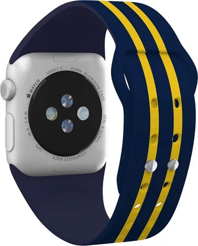 Miniatura 3 de Affinity Bands Correa de reloj Michigan Wolverines HD de la NCAA compatible con Apple Watch, todas las series