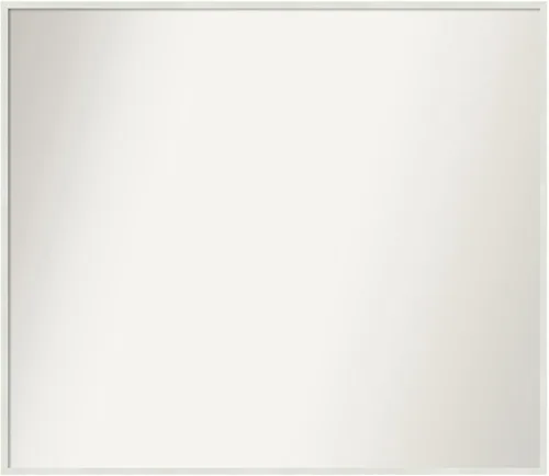 Miniatura 607 de Amanti Art Espejo de baño blanco para sobre el fregadero, 32 x 45 pulgadas, espejo de tocador rectangular blanco esbelto, marco de madera moderno