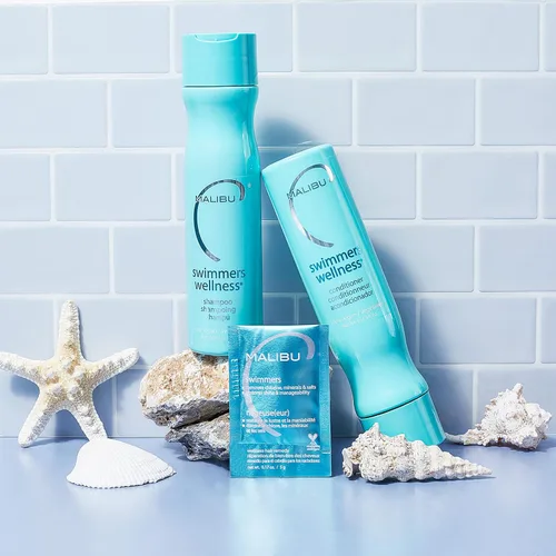 Miniatura 8 de Malibu C Swimmers Wellness Hair Remedio (1 paquete) - Previene y protege la decoloración del cabello del cloro y los elementos de la piscina
