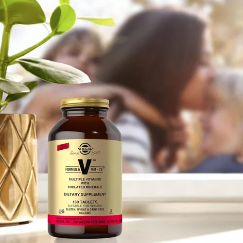 Miniatura 5 de Solgar Fórmula VM-75, 180 tabletas – Multivitamínico con minerales quelados – Vitamina A, B6, B12, C, D, E – Biotina, magnesio, calcio, hierro