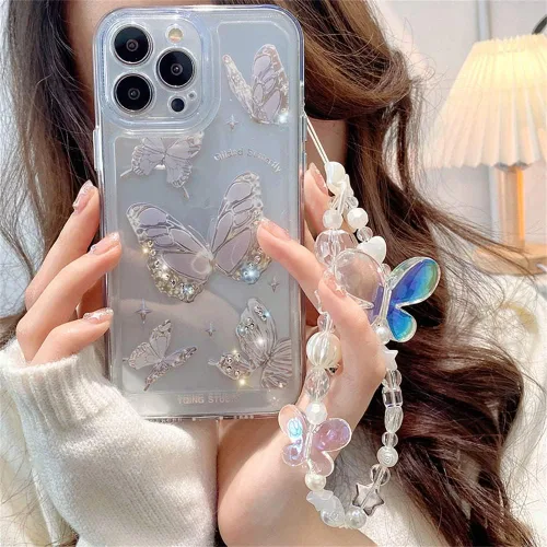 Miniatura 2 de Funda compatible con iPhone 11 Pro Max con bonito diseño de flores negras y sencillas, para mujeres, adolescentes y niñas, funda protectora de lente