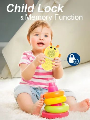 Miniatura 6 de Máquina de sonido portátil para bebé, máquina de sonido de ruido blanco para bebés y niños, máquina de canción de cuna recargable con luz, máquina