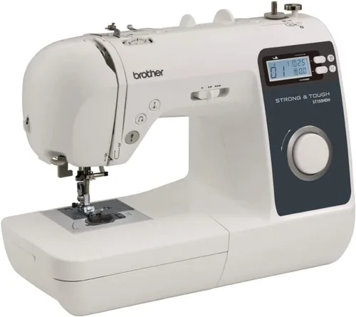 Miniatura 3 de Brother Máquina de coser ST150HDH, fuerte y resistente, 50 puntadas incorporadas, pantalla LCD, 9 prensatelas incluidos