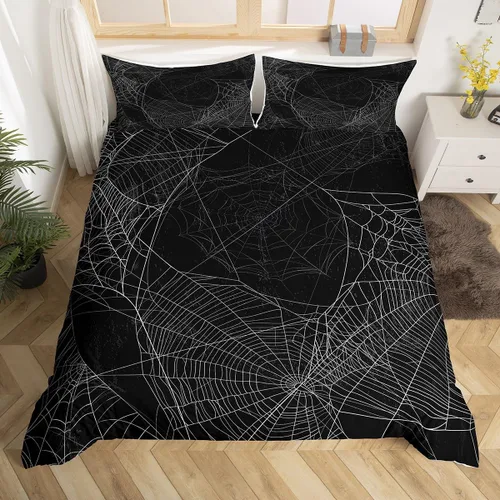 Miniatura 10 de Funda de edredón con estampado de extraterrestre, juego de ropa de cama de nave espacial para niños y niñas, decoración de habitación