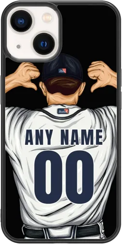 Miniatura 34 de Custome - Funda de teléfono de béisbol, diseño creativo de béisbol deportivo con número de estrella para iPhone 15, 14, 13, 12, 11 Pro Max Plus Mini