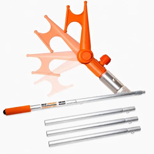Miniatura 13 de EZ SMART Práctico gancho, gancho multiusos, codo ajustable, atornillado al poste de extensión de rosca estándar para colgar comederos de pájaros
