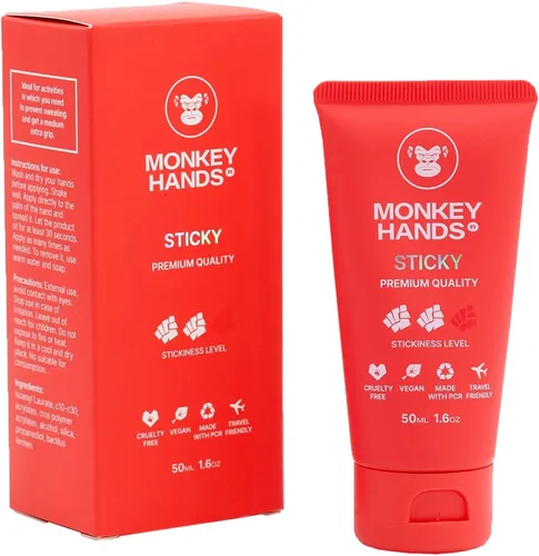 Miniatura 2 de MONKEY HANDS Gel de Agarre MonkeyHands para Pole Dance, Calisthenics, Anillas, Parkour, Gimnasia, Pádel, Tenis y Más - Alto Rendimiento - Amigo