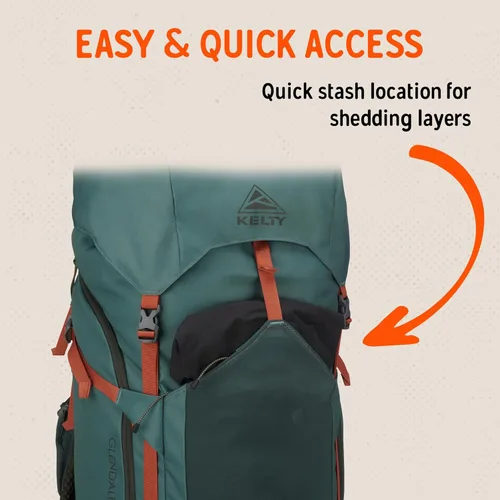 Miniatura 9 de Kelty Glendale - Mochila de marco interno de 65 L a 105 L, paquete de senderismo para varios días, suspensión ajustable, ajuste personalizado