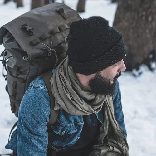 Miniatura 3 de ZOORON Gorro para hombre y mujer, gorro holgado para invierno, cálido, gorro de calavera, unisex