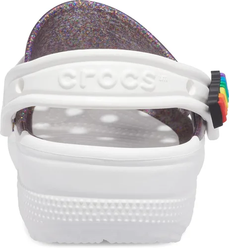 Miniatura 3 de Crocs Zuecos clásicos brillantes unisex para adultos, zapatos metálicos y con purpurina