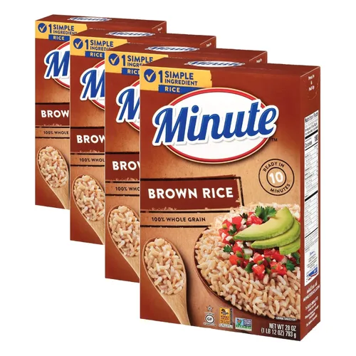 Miniatura 8 de Arroz integral Minute, arroz integral instantáneo para comidas rápidas, caja de 14 onzas