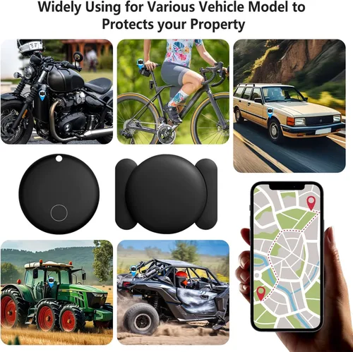 Miniatura 5 de Rastreador GPS para vehículos, rastreador GPS oculto para automóvil con funda magnética (compatible con iOS y Android), localizador de automóvil