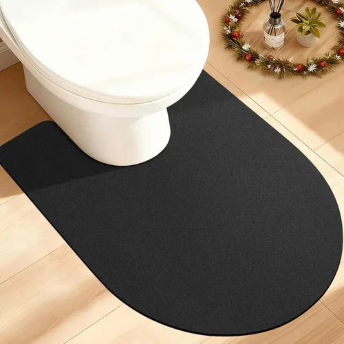 Miniatura 17 de ACCUMTEK Alfombrilla de Baño Ultra Delgada, Alfombrillas de Baño Antideslizantes con Respaldo Mejorado para Colocar Bajo la Puerta, Alfombras