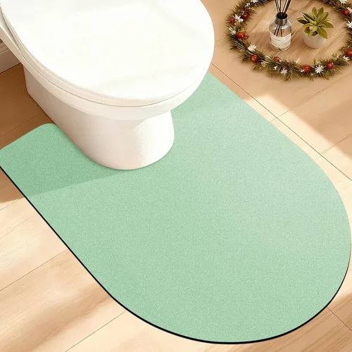 Miniatura 64 de ACCUMTEK Alfombrilla de Baño Ultra Delgada, Alfombrillas de Baño Antideslizantes con Respaldo Mejorado para Colocar Bajo la Puerta, Alfombras