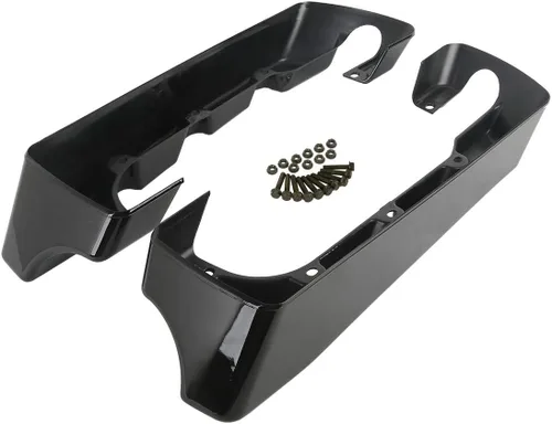 XMT-MOTO Extensión de Bolsa de Sillín Estirada de 4 Pulgadas Compatible con Harley Touring FLT FLHT FLHTCU FLHRC Road King Road Glide Street Glide