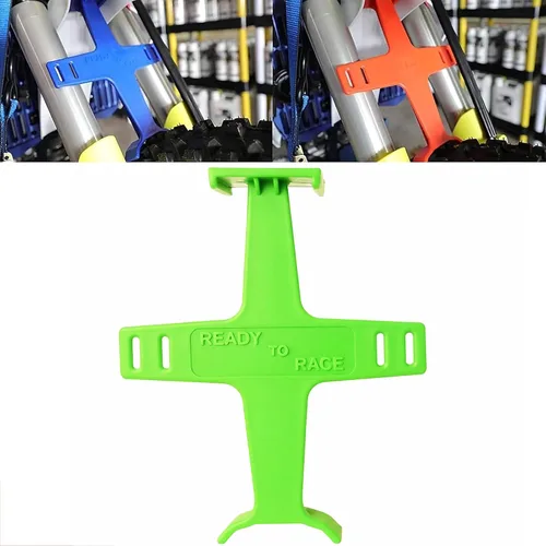 Miniatura 12 de Soporte de horquilla universal para motocicleta de 10.6 pulgadas, protección de horquilla de plástico, protector de horquilla, ahorrador