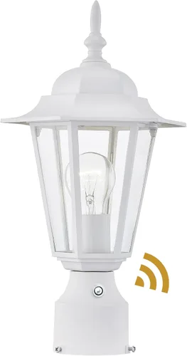 Miniatura 10 de Luces de poste para exteriores, lámpara de poste con enchufe E26, linterna exterior blanca con pantalla de vidrio transparente, iluminación exterior